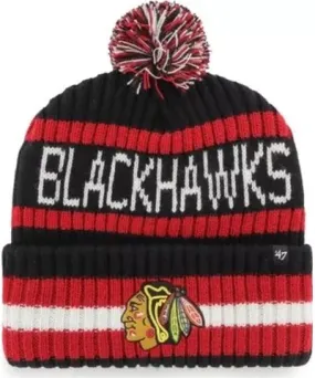 '47 Men's NHL Chicago Blackhawks Bering Cuffed Knit Hat with Pom