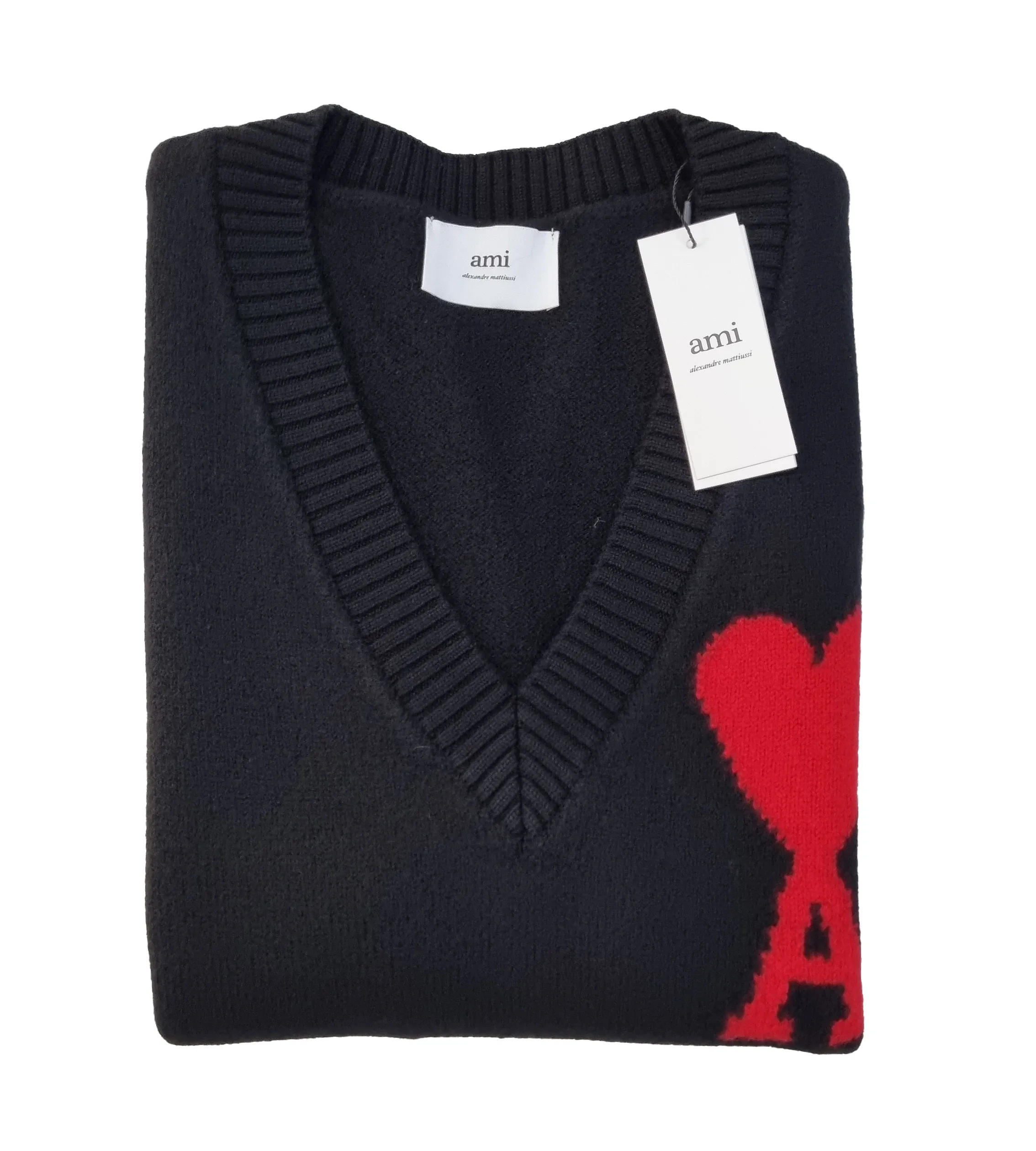 AMI PARIS  |Heart Unisex Street Style Logo Designers Sweaters