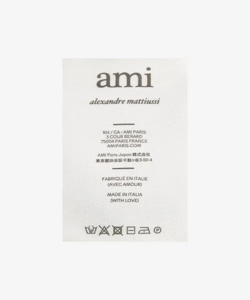 AMI PARIS  |Wool Street Style Long Sleeves Plain Logo Designers Sweaters