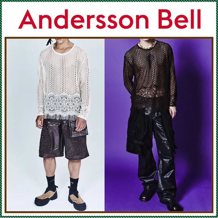 ANDERSSON BELL  |Street Style Plain Logo Sweaters