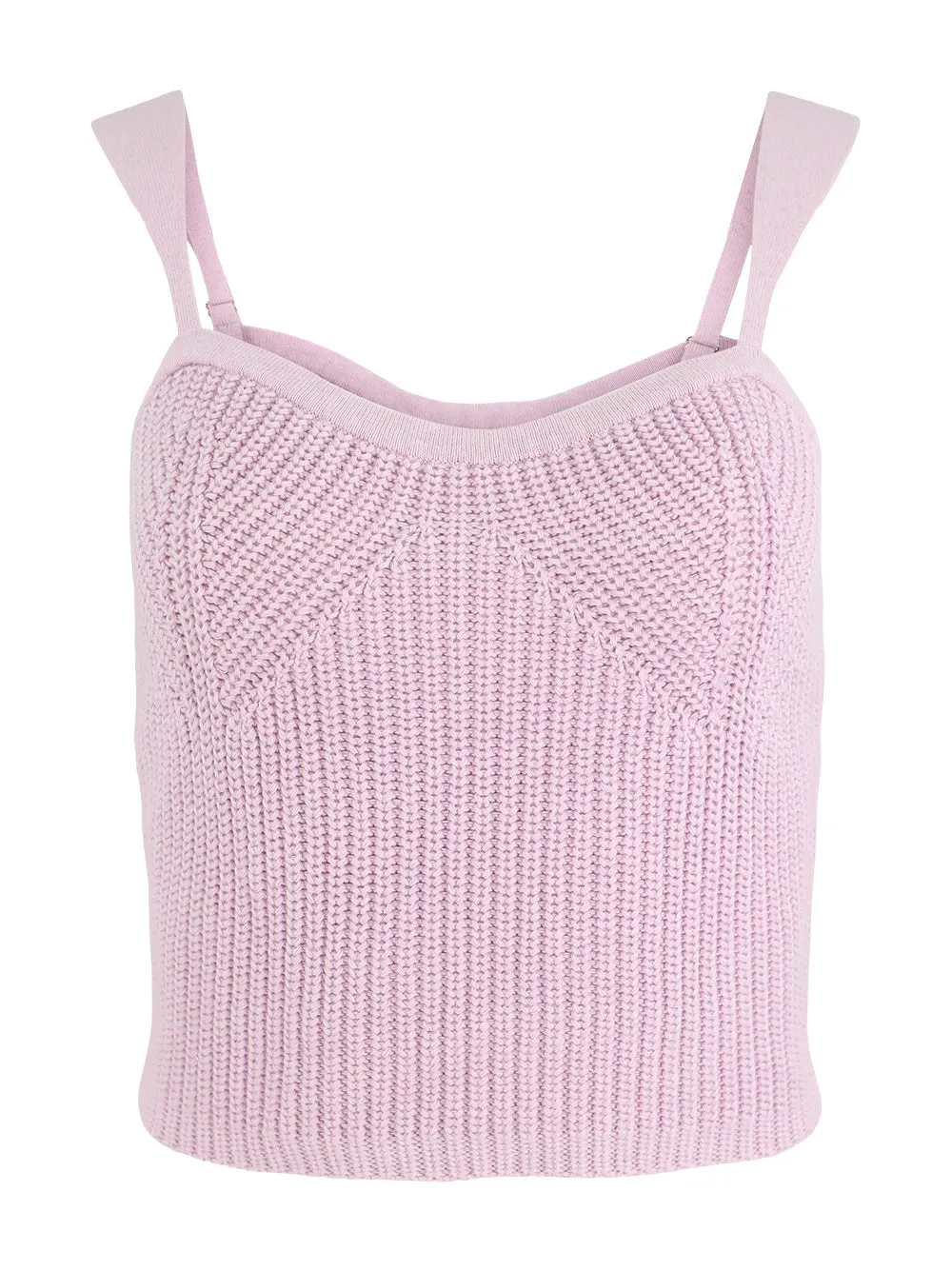 Autumn Cashmere Shaker Bralette in Violet