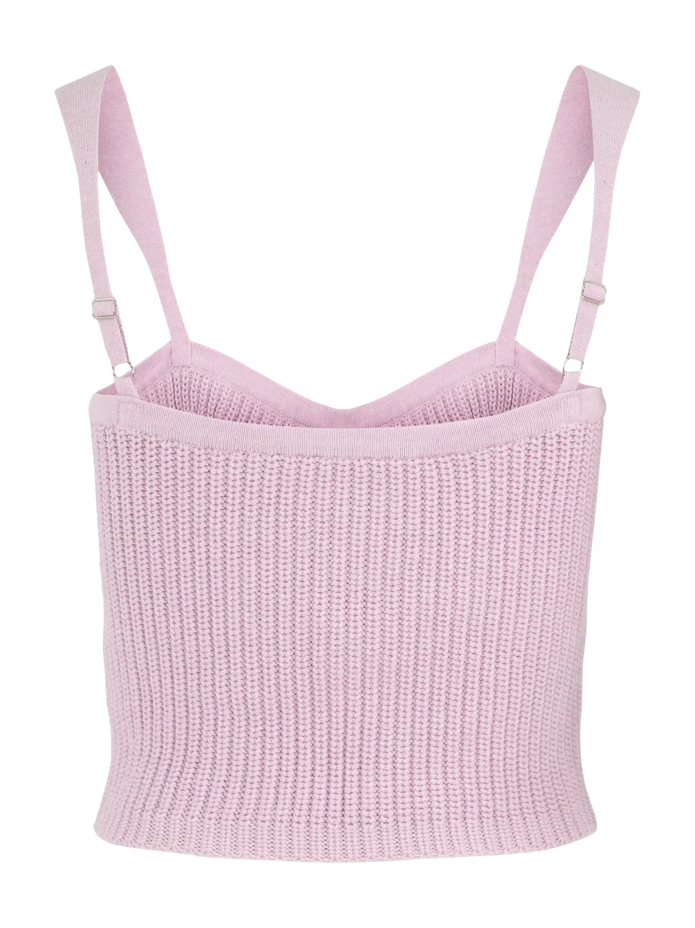 Autumn Cashmere Shaker Bralette in Violet