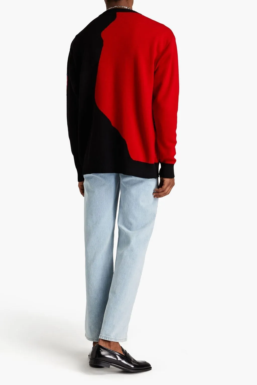 BALMAIN  |Wool Street Style U-Neck Long Sleeves Luxury Sweaters