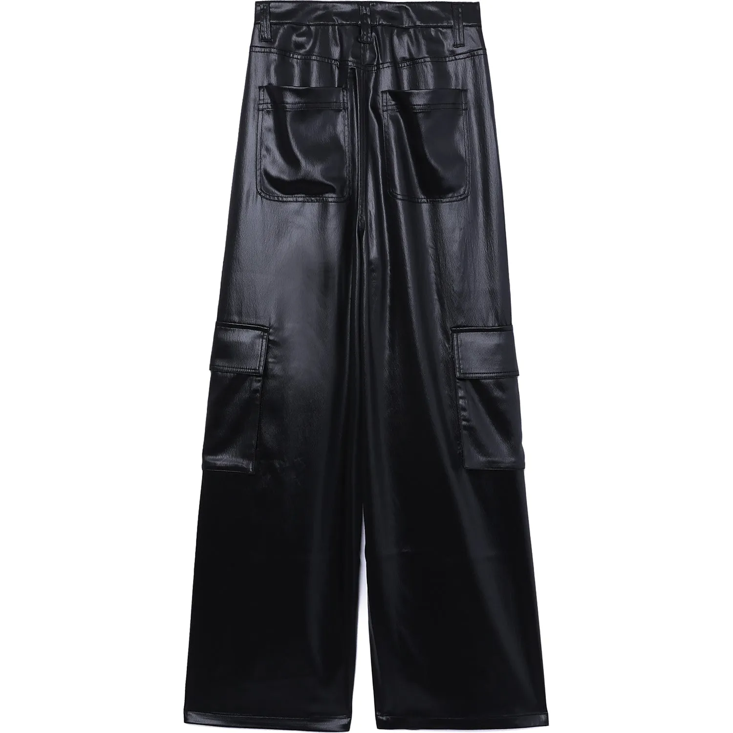 BAPY SATIN CARGO PANTS LADIES