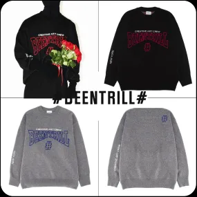 BEEN TRILL  |[BEENTRILL]★LETTERING ART OVERFIT KNIT