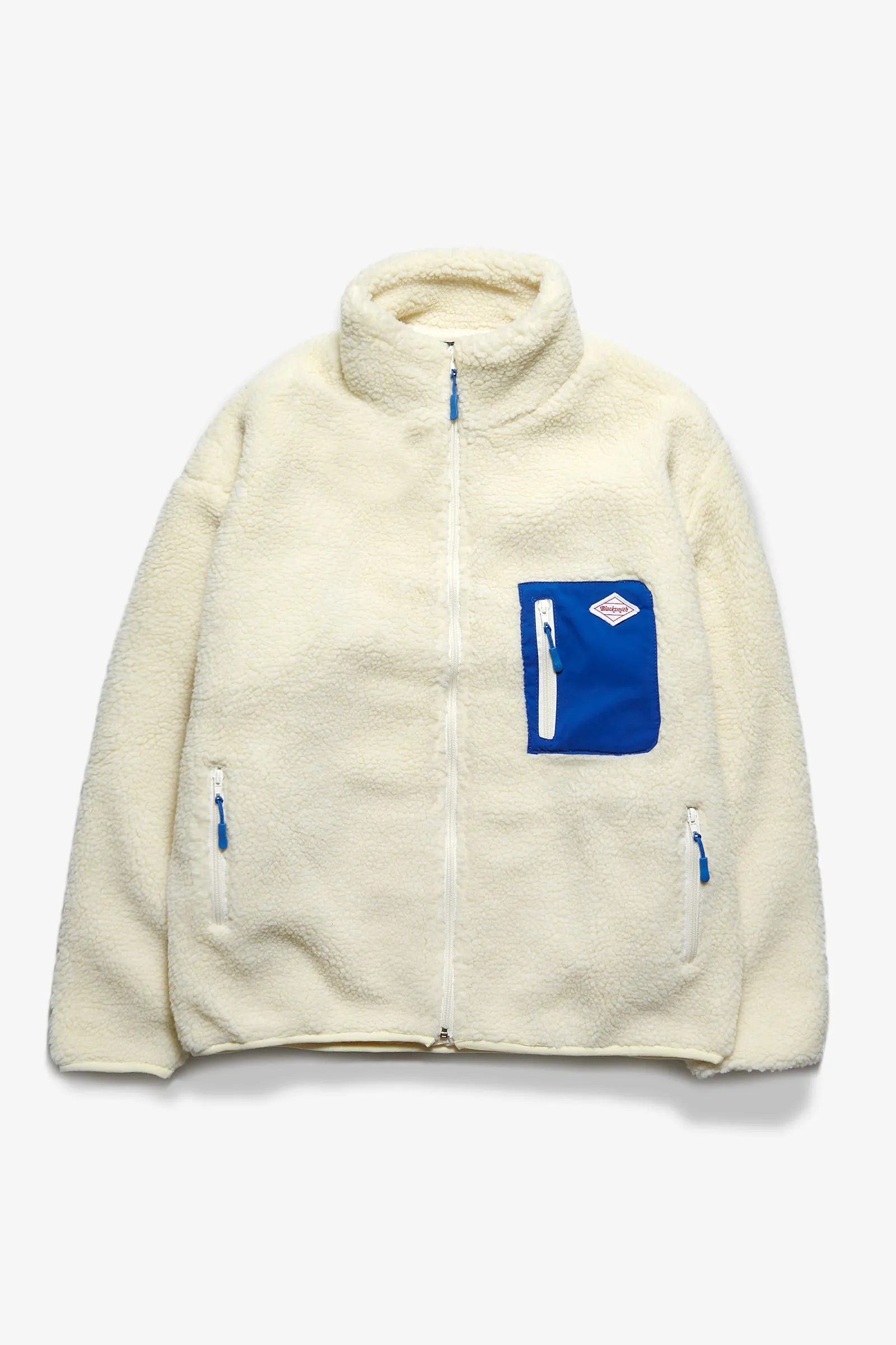 Blacksmith - Trek Pile Zip Fleece - Cream