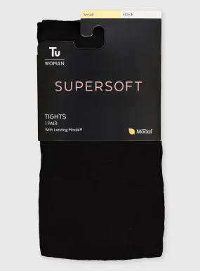 Buy Black Supersoft Tights With TENCEL™ Modal S | Tights | Tu