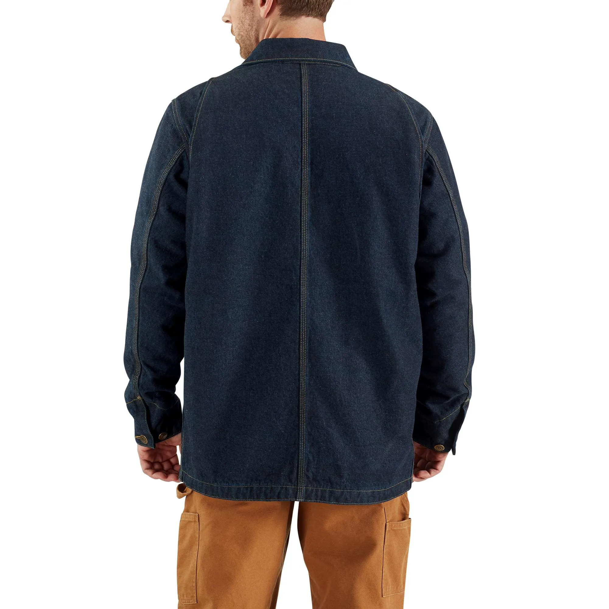 Carhartt x Faribault Limited Edition Denim Chore Coat / Wool Blanket Lined