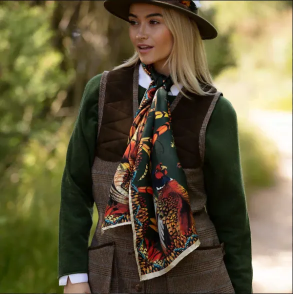 Clare Haggas Heads or Tails - Khaki - Double side print - Gillanders.ie Town & Country Clothing