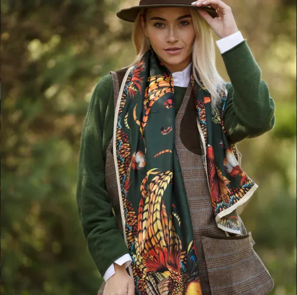 Clare Haggas Heads or Tails - Khaki - Double side print - Gillanders.ie Town & Country Clothing