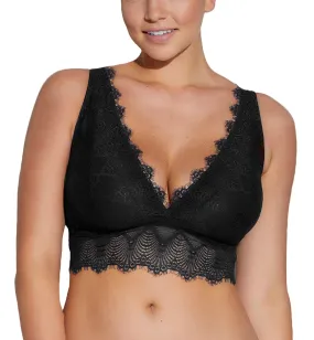 Cosabella Allure CURVY Plunge Bralette (ALLUR1322) - Black