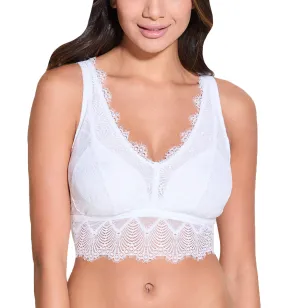 Cosabella Allure CURVY Plunge Bralette (ALLUR1322) - White