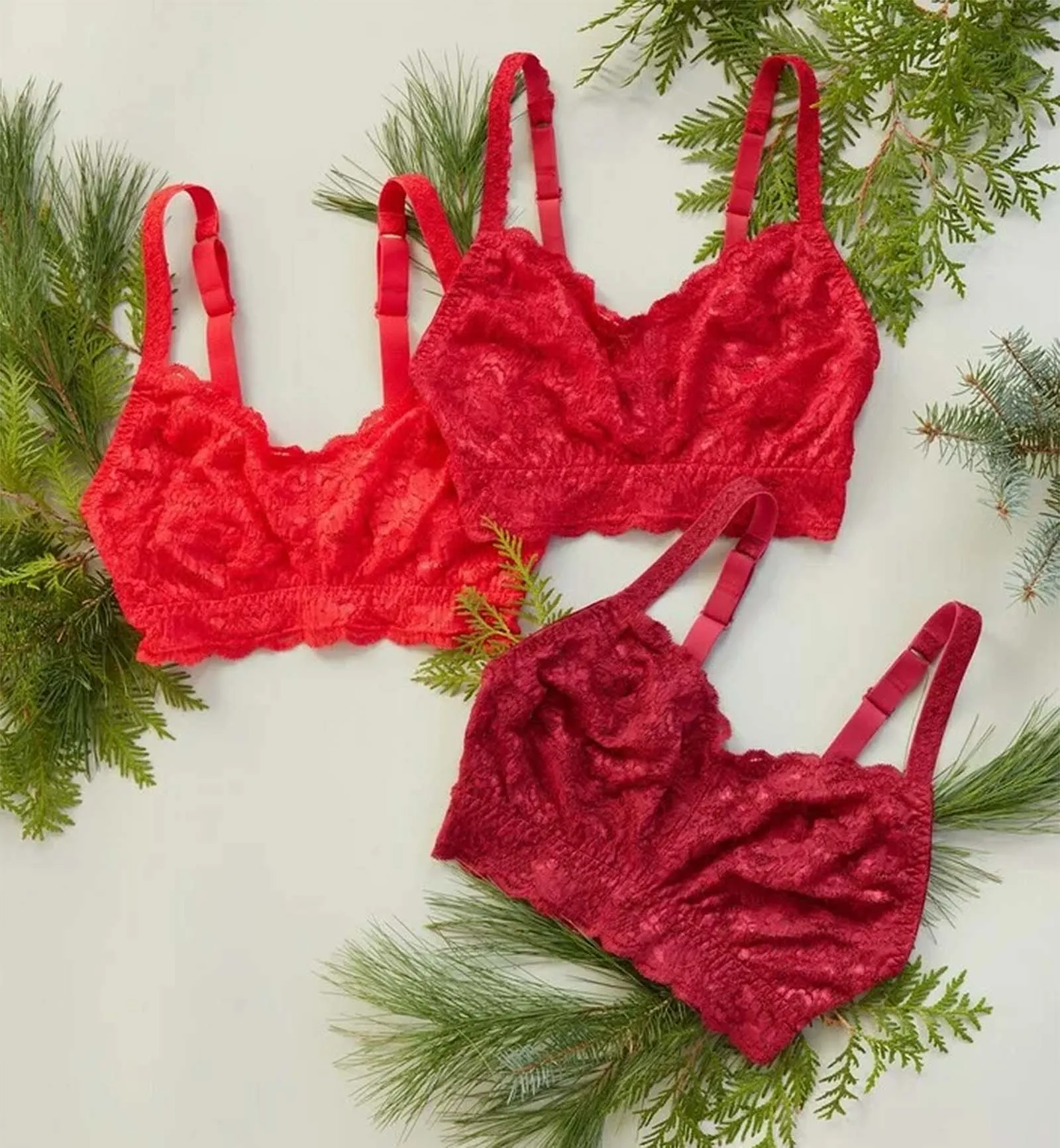 Cosabella Never Say Never Curvy Hook and Eye Bralette (NEVER1316) - Mystic Red