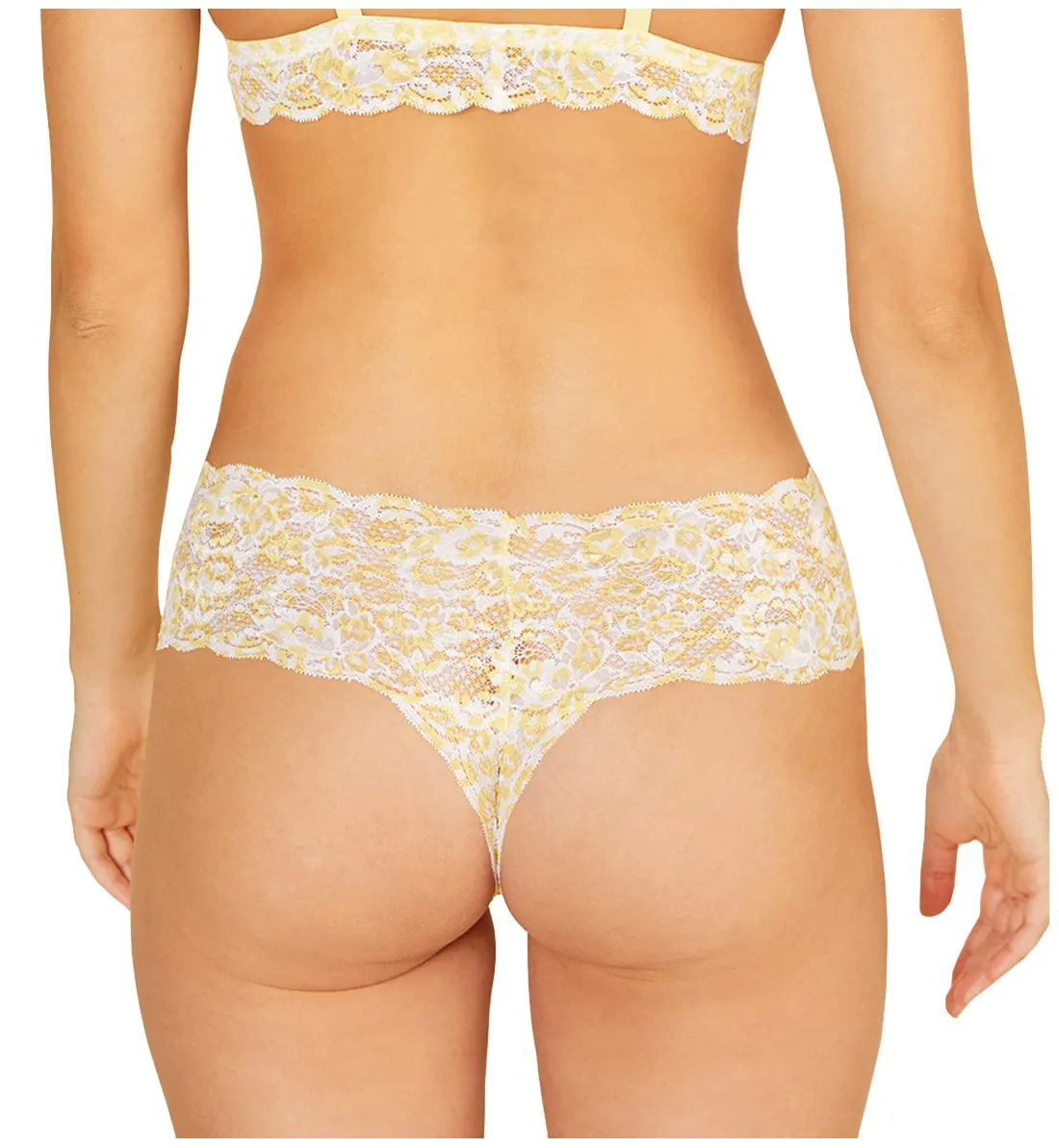 Cosabella Never Say Never Printed Comfie Thong (NEVEP0343) - Animal Limone