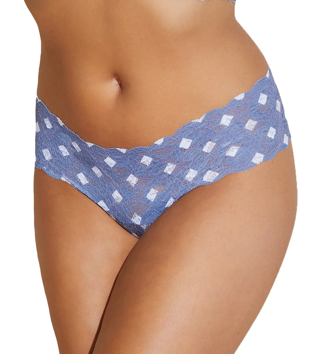 Cosabella Never Say Never Printed Comfie Thong (NEVEP0343) - Blue Diamond