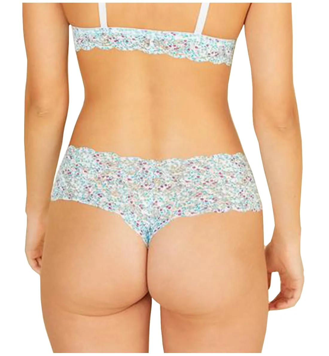 Cosabella Never Say Never Printed Comfie Thong (NEVEP0343) - Floral Blu Venezia