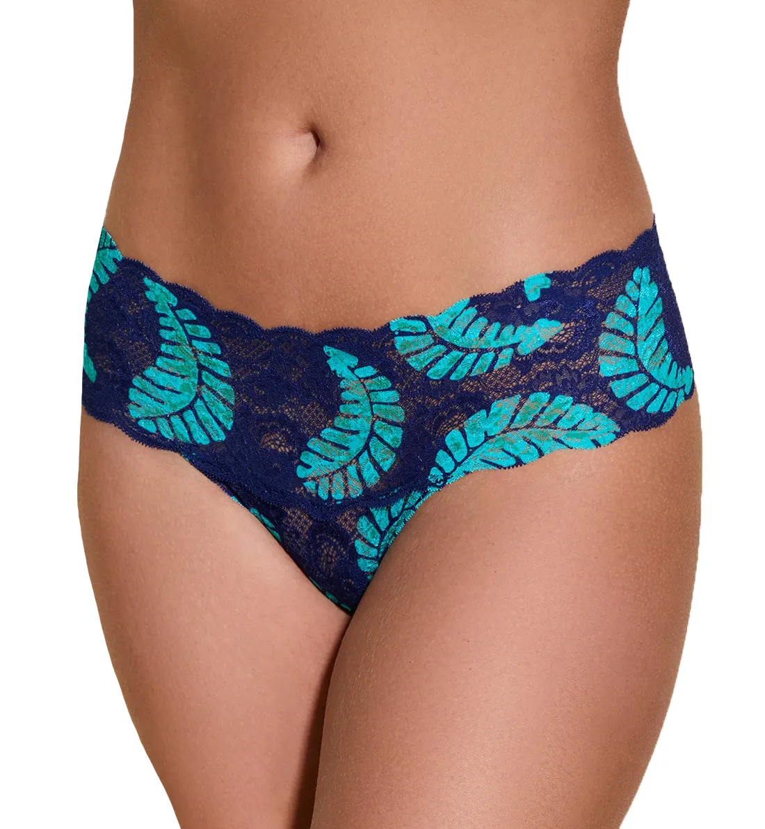 Cosabella Never Say Never Printed Comfie Thong (NEVEP0343) - Leaf