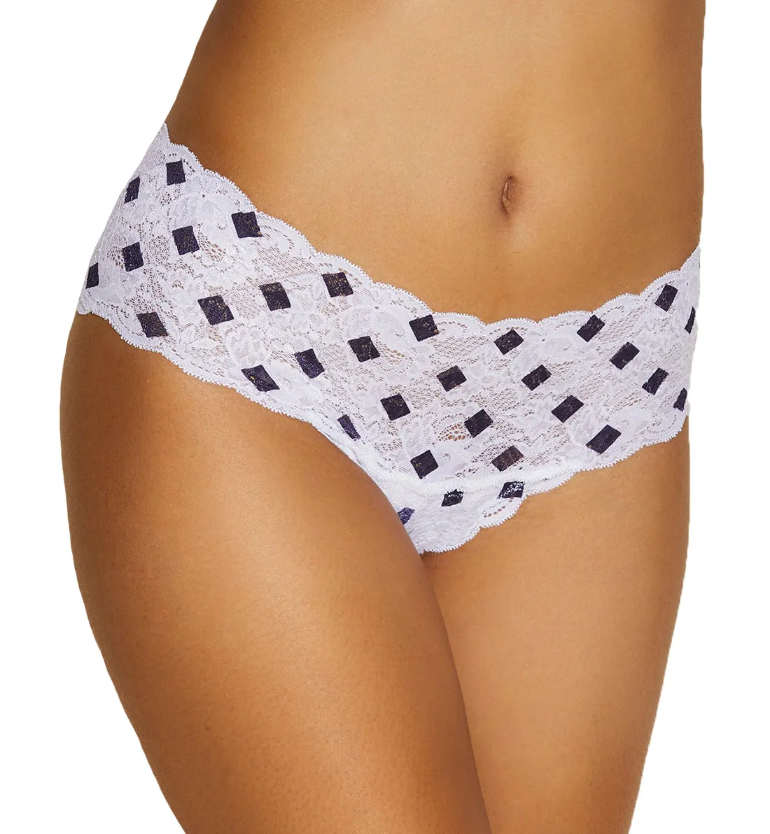 Cosabella Never Say Never Printed Hottie Lowrider Hotpant (NEVEP07ZL) - Diamond Navy