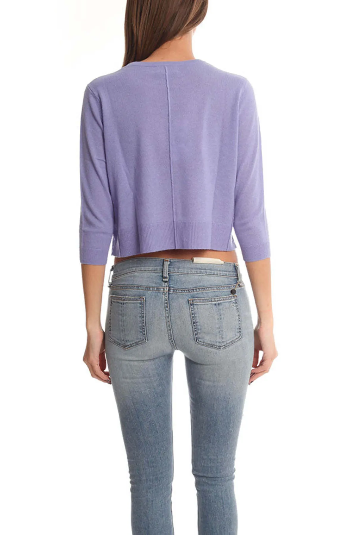 Crop Crewneck Sweater - Cornflower