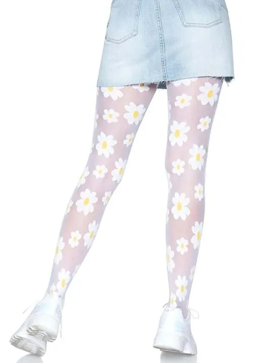 Daisy White Women's Tights