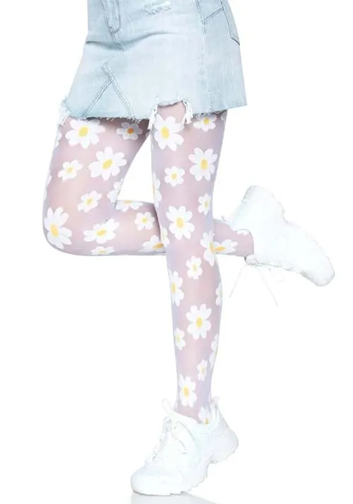 Daisy White Women's Tights