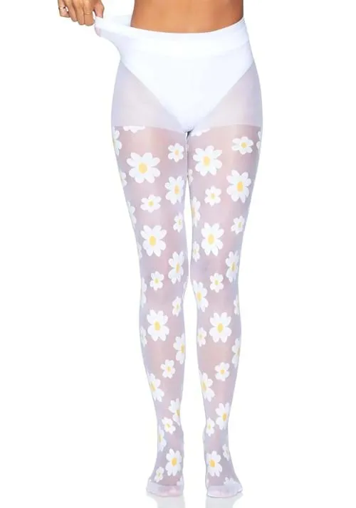 Daisy White Women's Tights