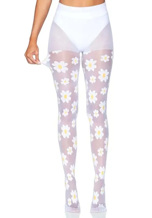 Daisy White Women's Tights