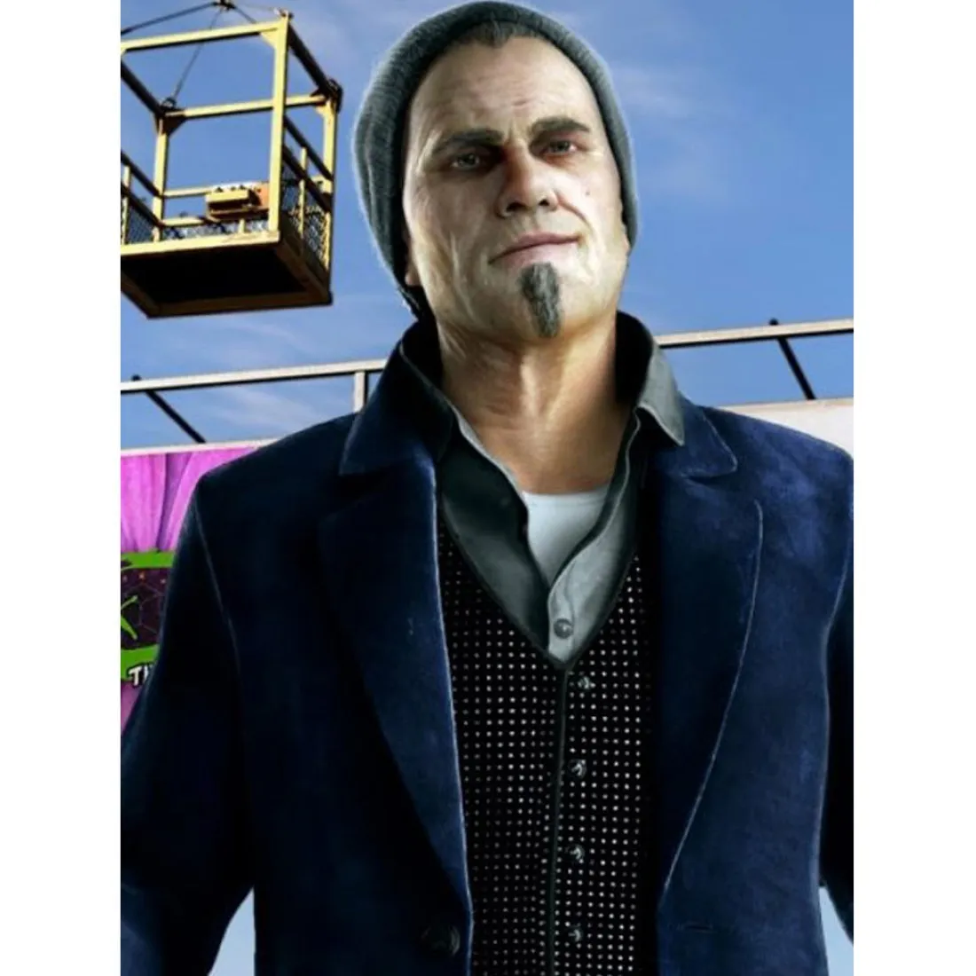 Damien Brenks Watch Dogs Blue Coat - Famous Jackets