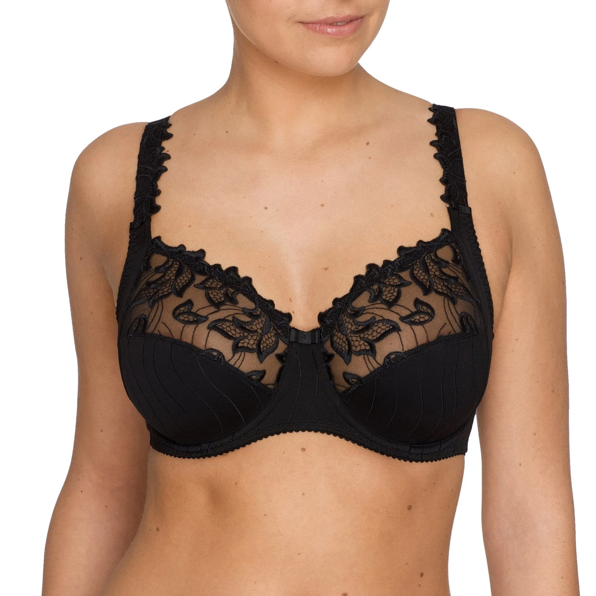 Deauville Full Cup Bra underwire (Black) B-J Cup