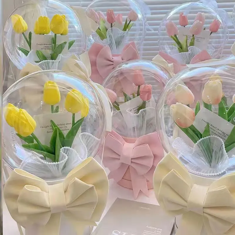 DIYTulip Bubble LED Flower Bouquet MK18585