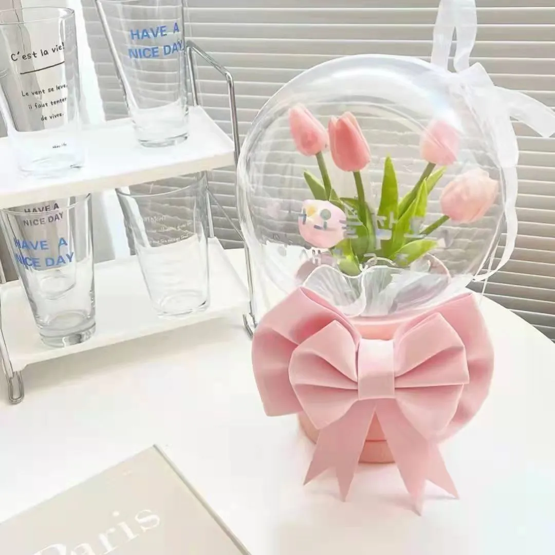 DIYTulip Bubble LED Flower Bouquet MK18585