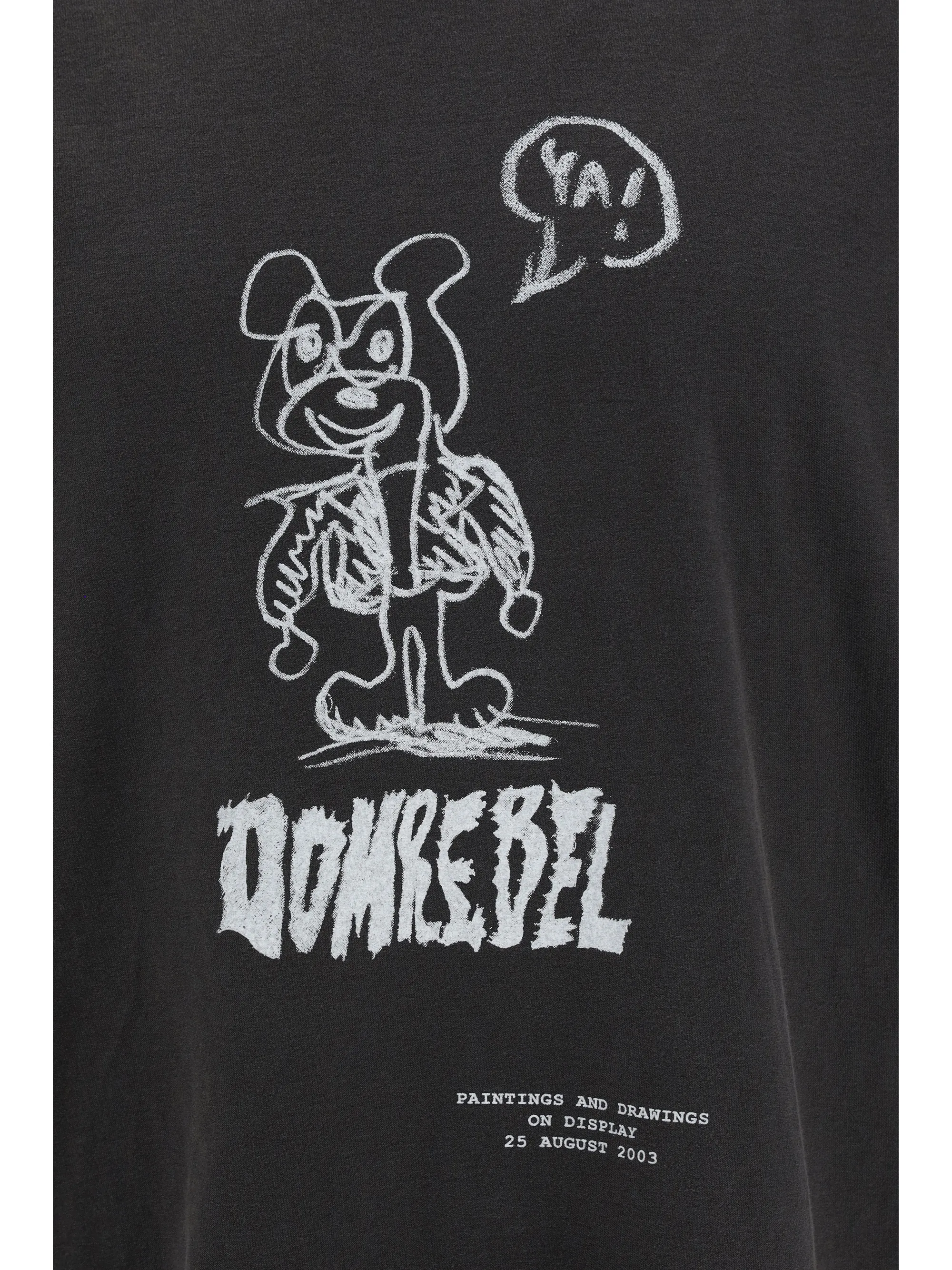 DOMREBEL  |Crew Neck Monogram Cotton Short Sleeves Crew Neck T-Shirts