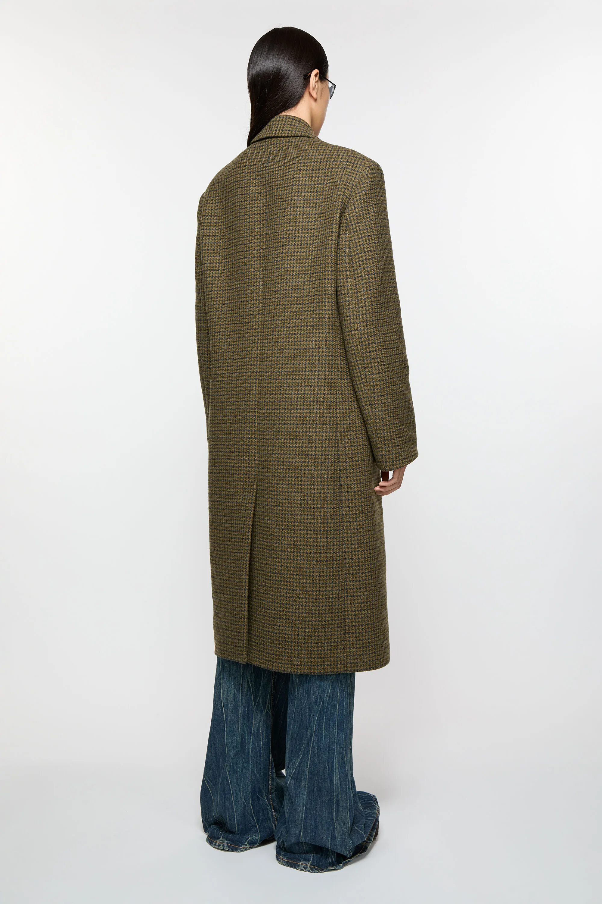 Double-breasted wool coat