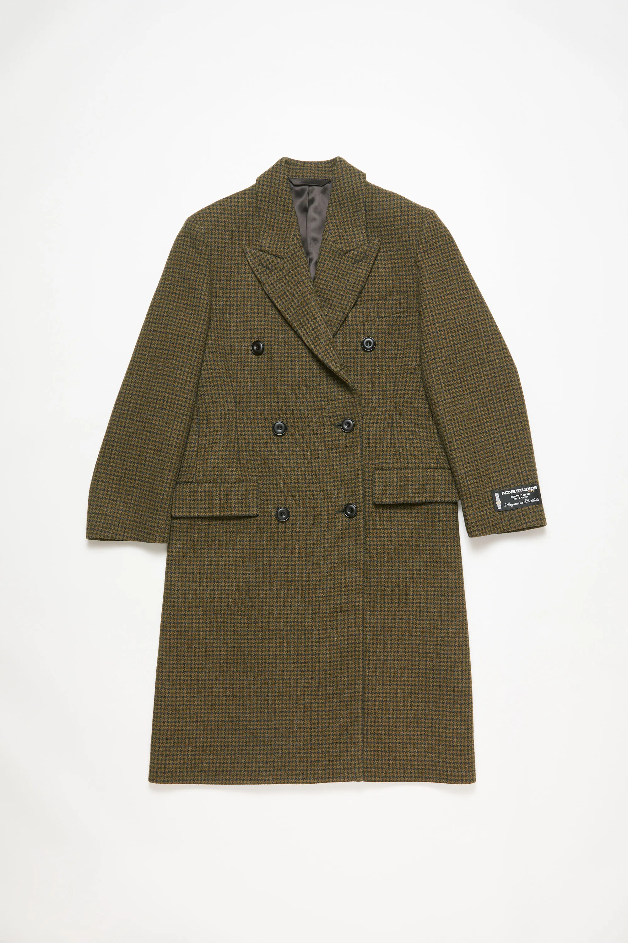 Double-breasted wool coat