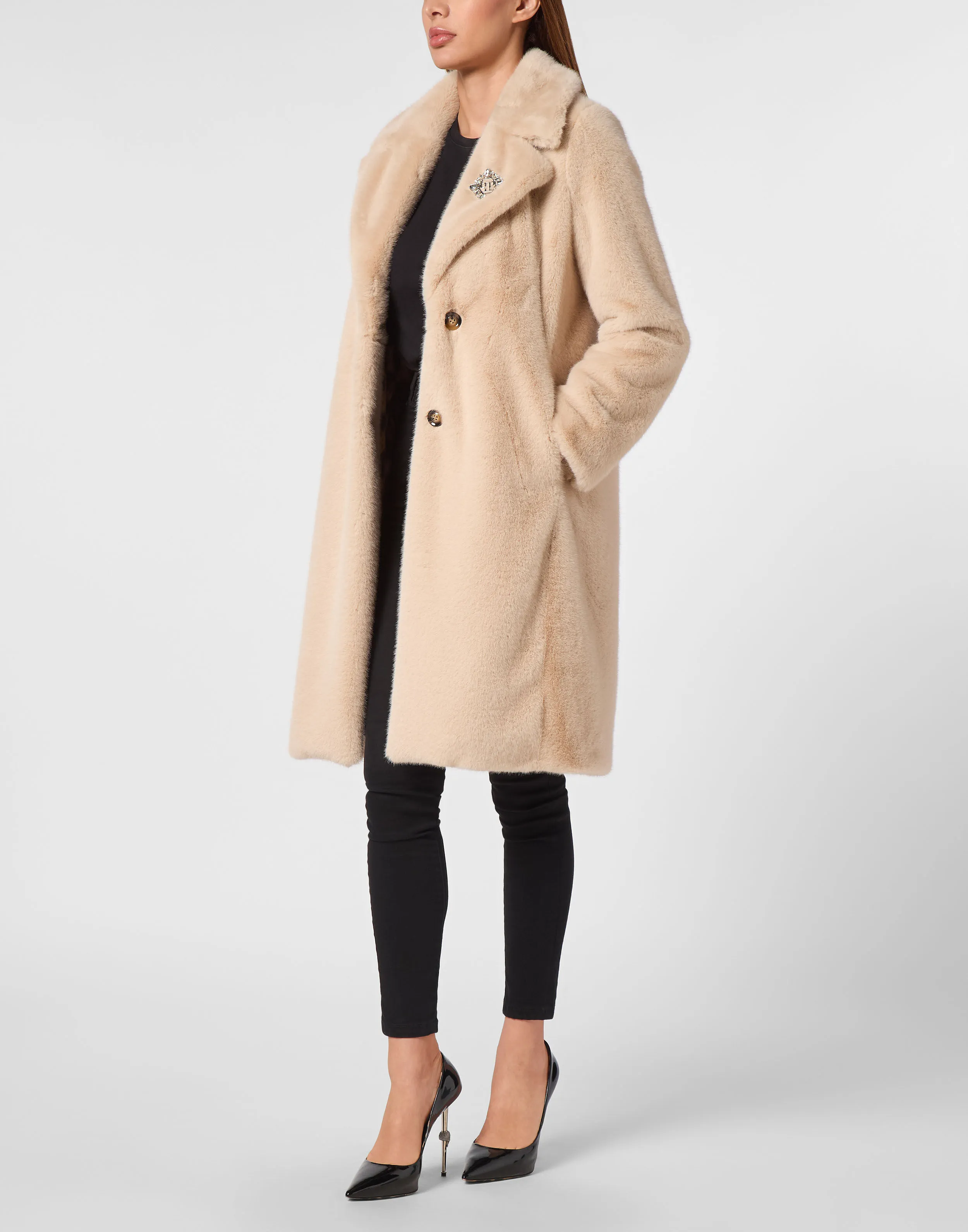 Eco Mink Long Coat