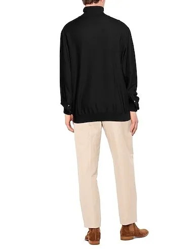 Ermenegildo Zegna  |Silk Long Sleeves Plain Oversized Luxury Sweaters