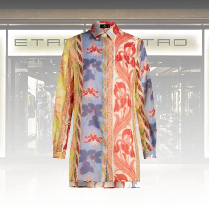 ETRO  |Casual Style Long Sleeves Cotton Elegant Style Bridal