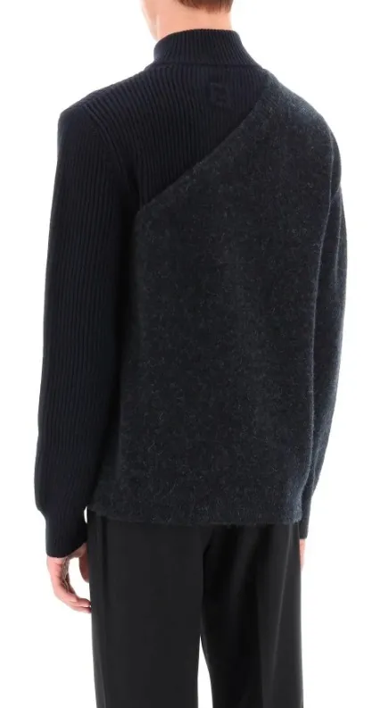 FENDI  |Crew Neck Wool Street Style Long Sleeves Logo Luxury