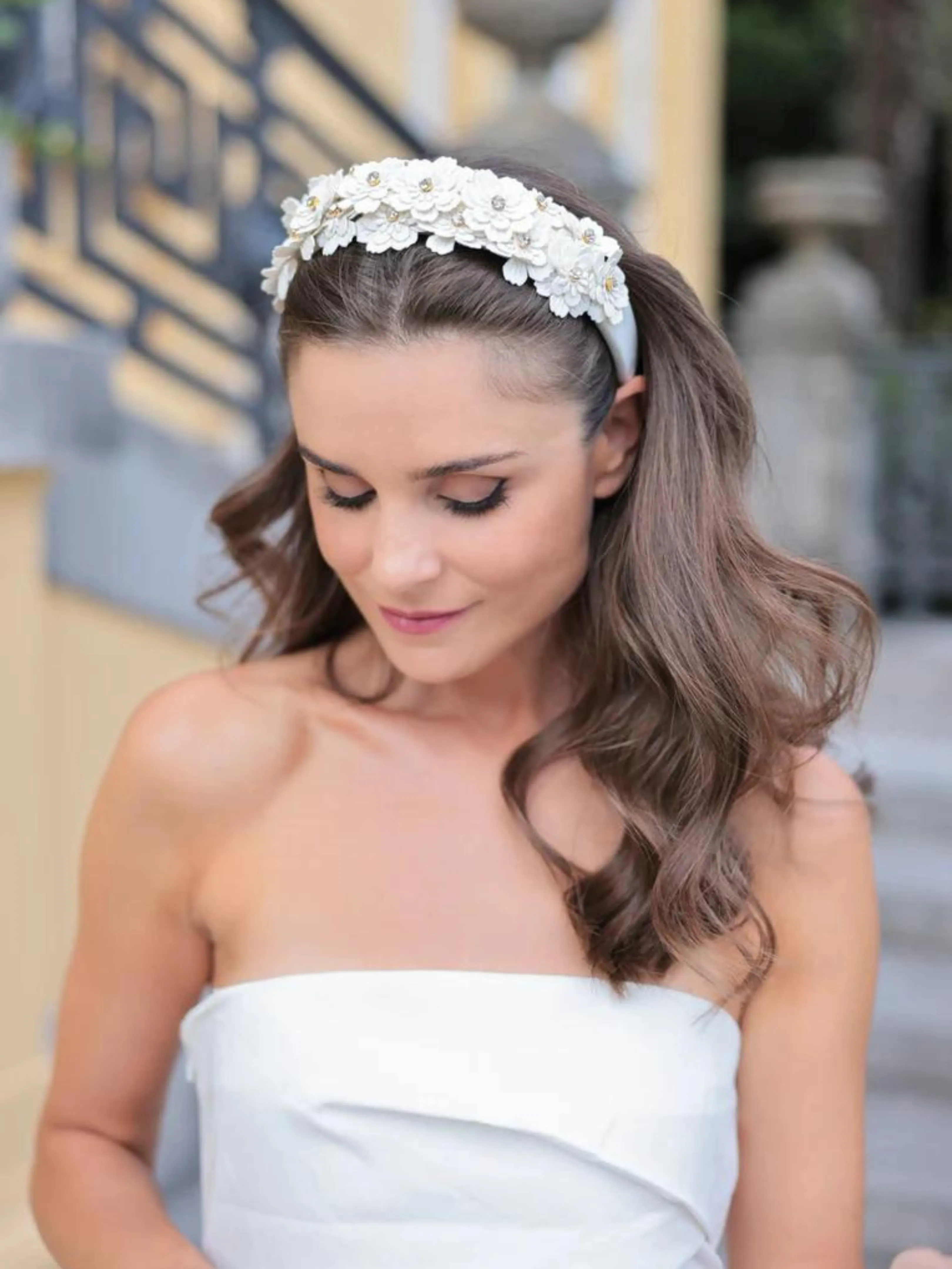 Flower Headband - Ivory