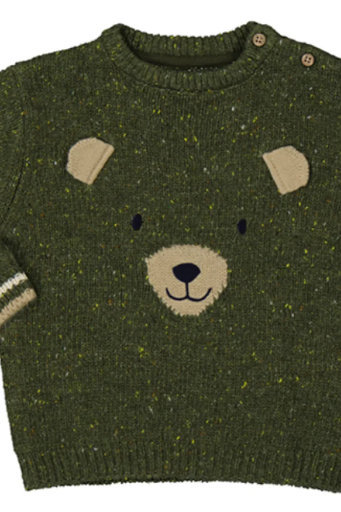 Forest Green Bear Sweater