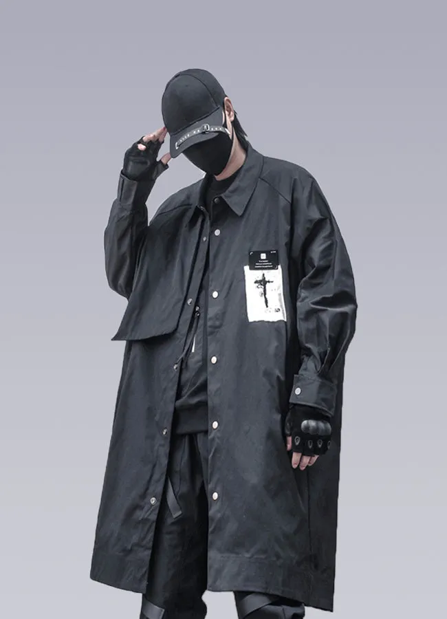 futuristic trench coat