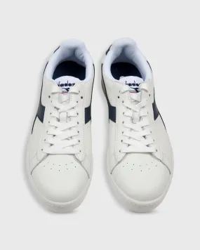 Game L Low Sneaker in White/Navy