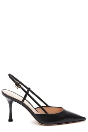 GIANVITO ROSSI Ascent Slingback Pumps with Flared Heel - Women’s Size Options