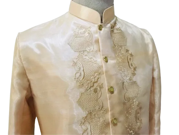 Golden Premium Barong Tagalog Coat - Piolo - JS7