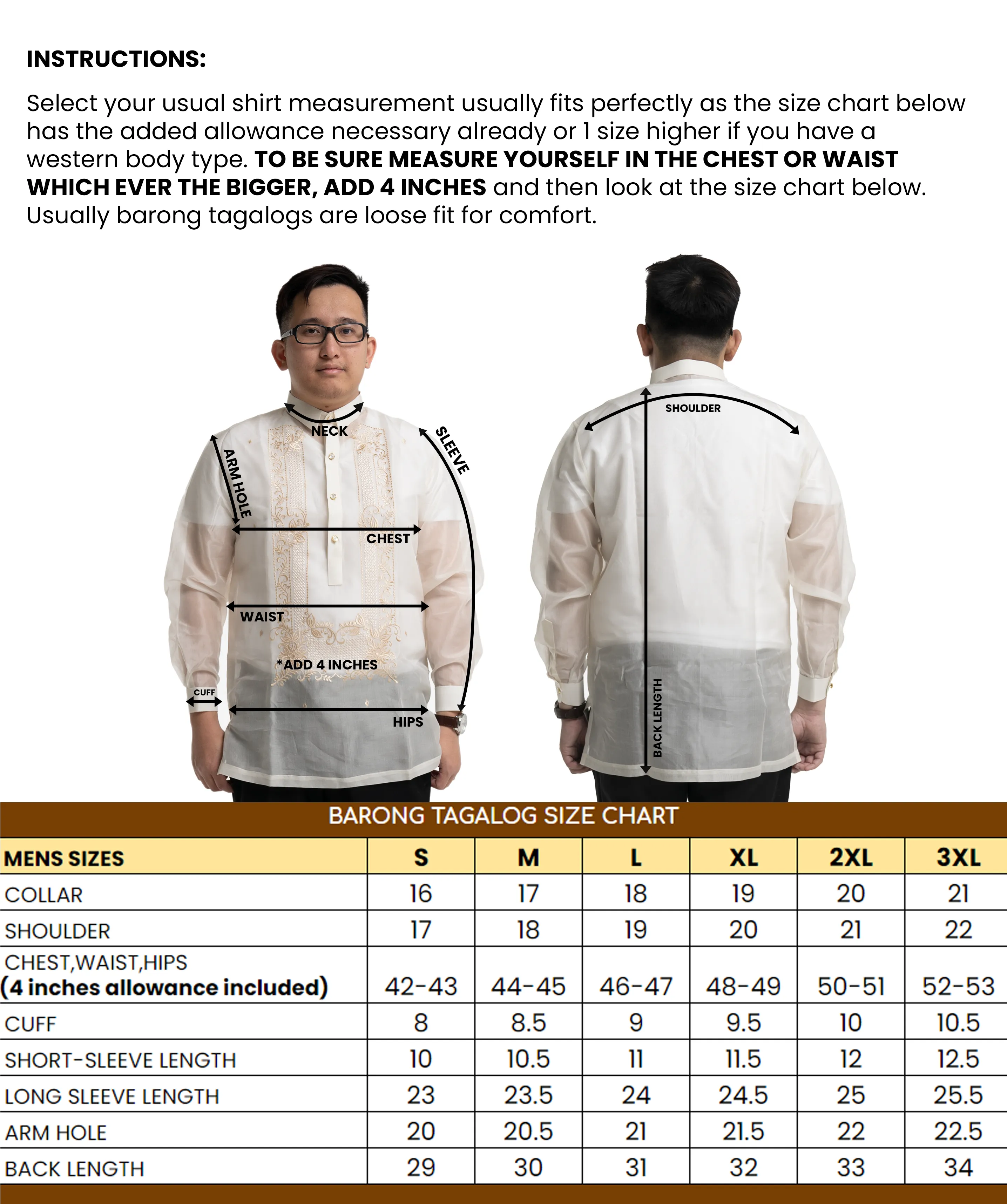 Golden Premium Barong Tagalog Coat - Piolo - JS7