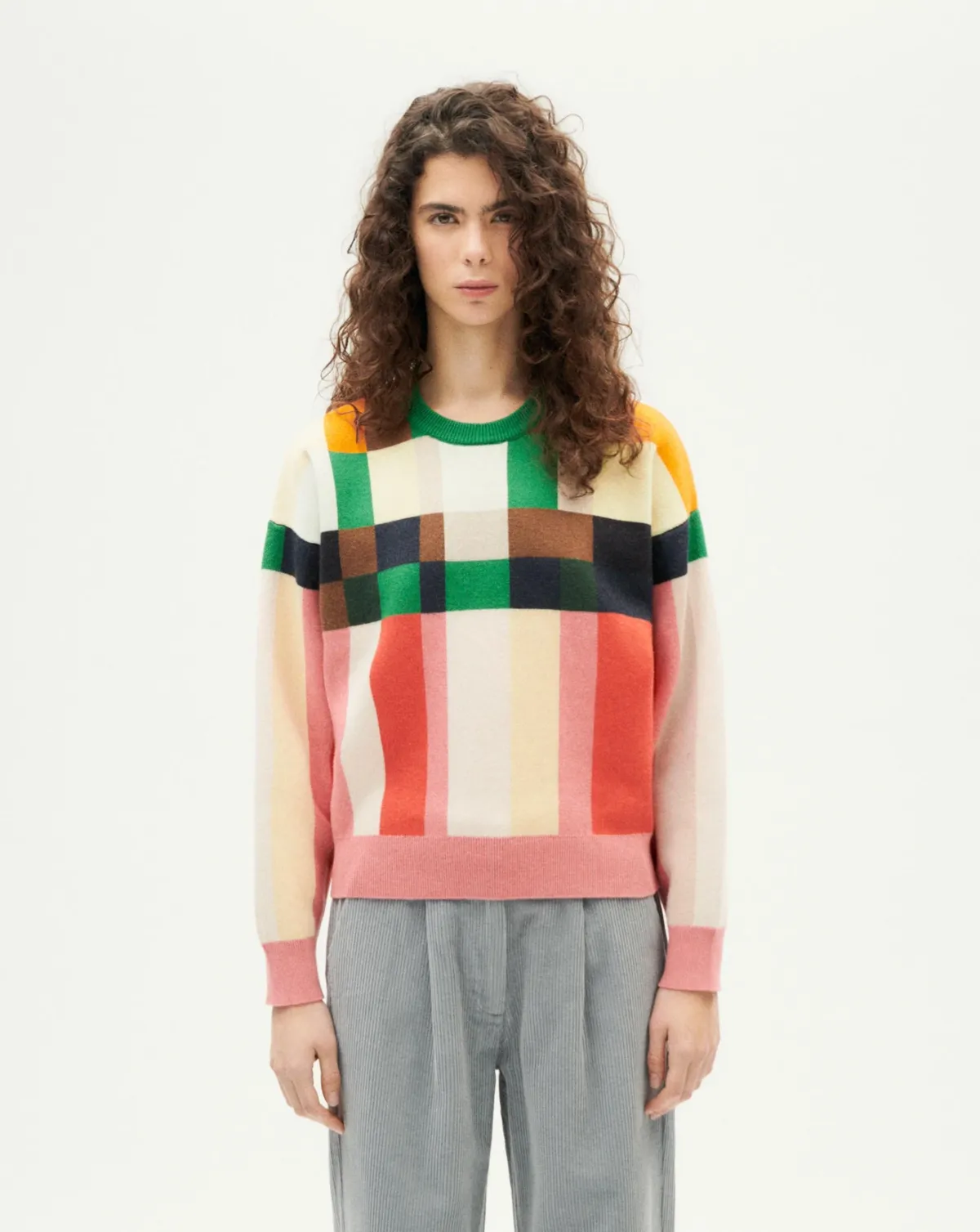 Grid Philis Sweater - Multicolor