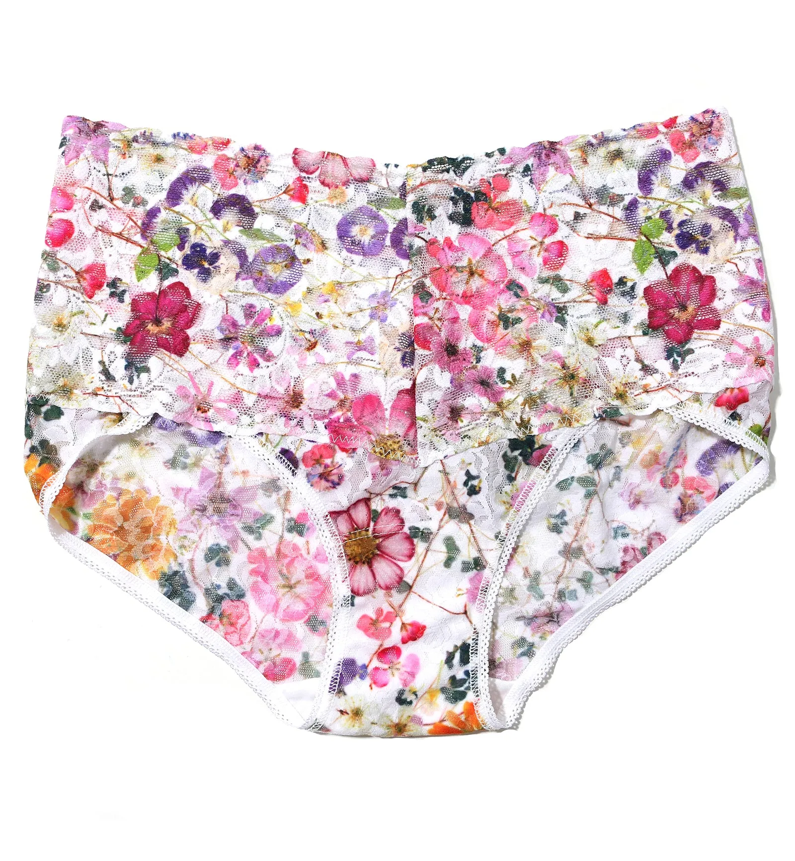 Hanky Panky Retro Lace Printed V-kini (PR9K2124) - Pressed Bouquet