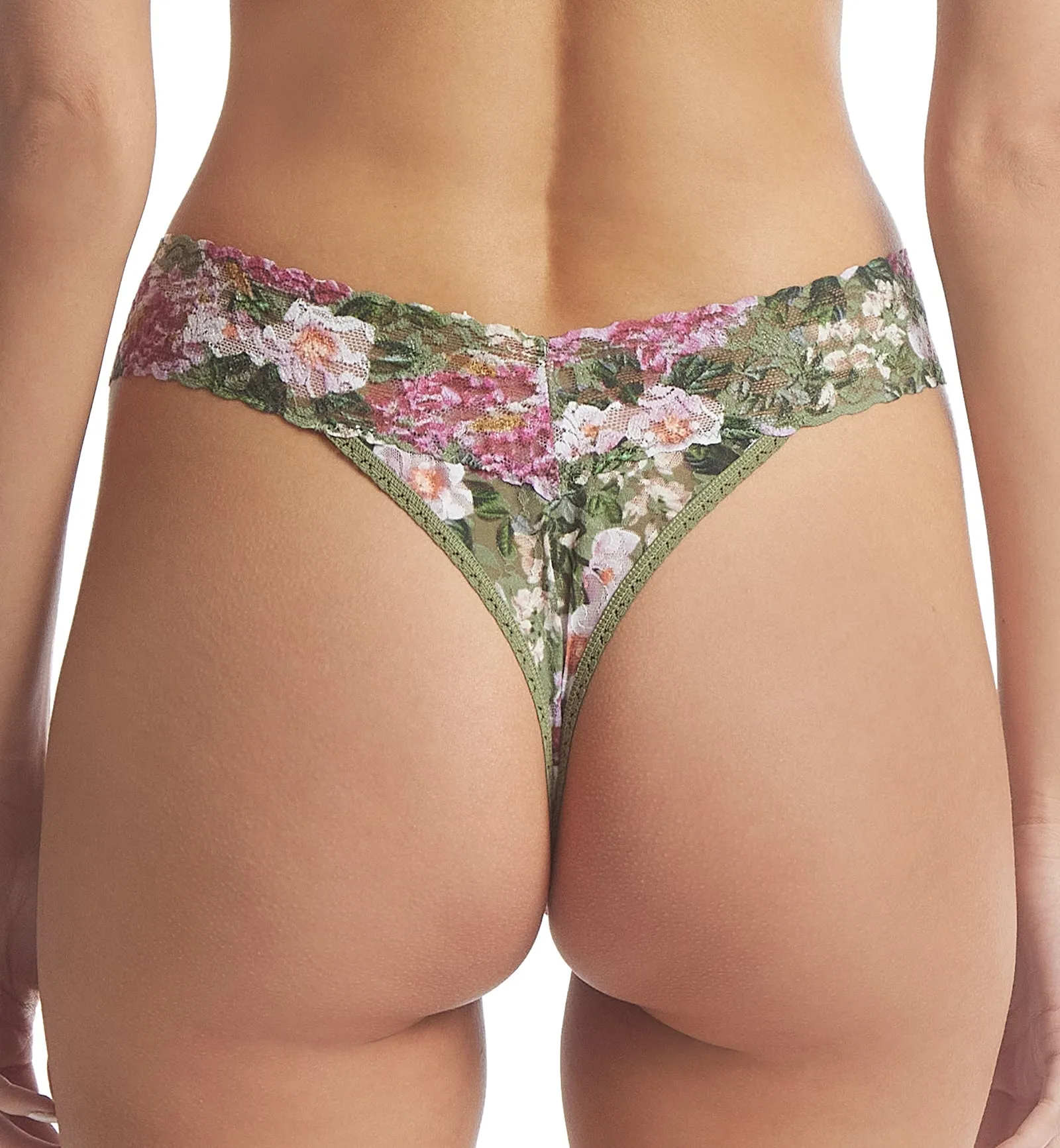 Hanky Panky Signature Lace Printed Original Rise Thong (PR4811P) - Florist