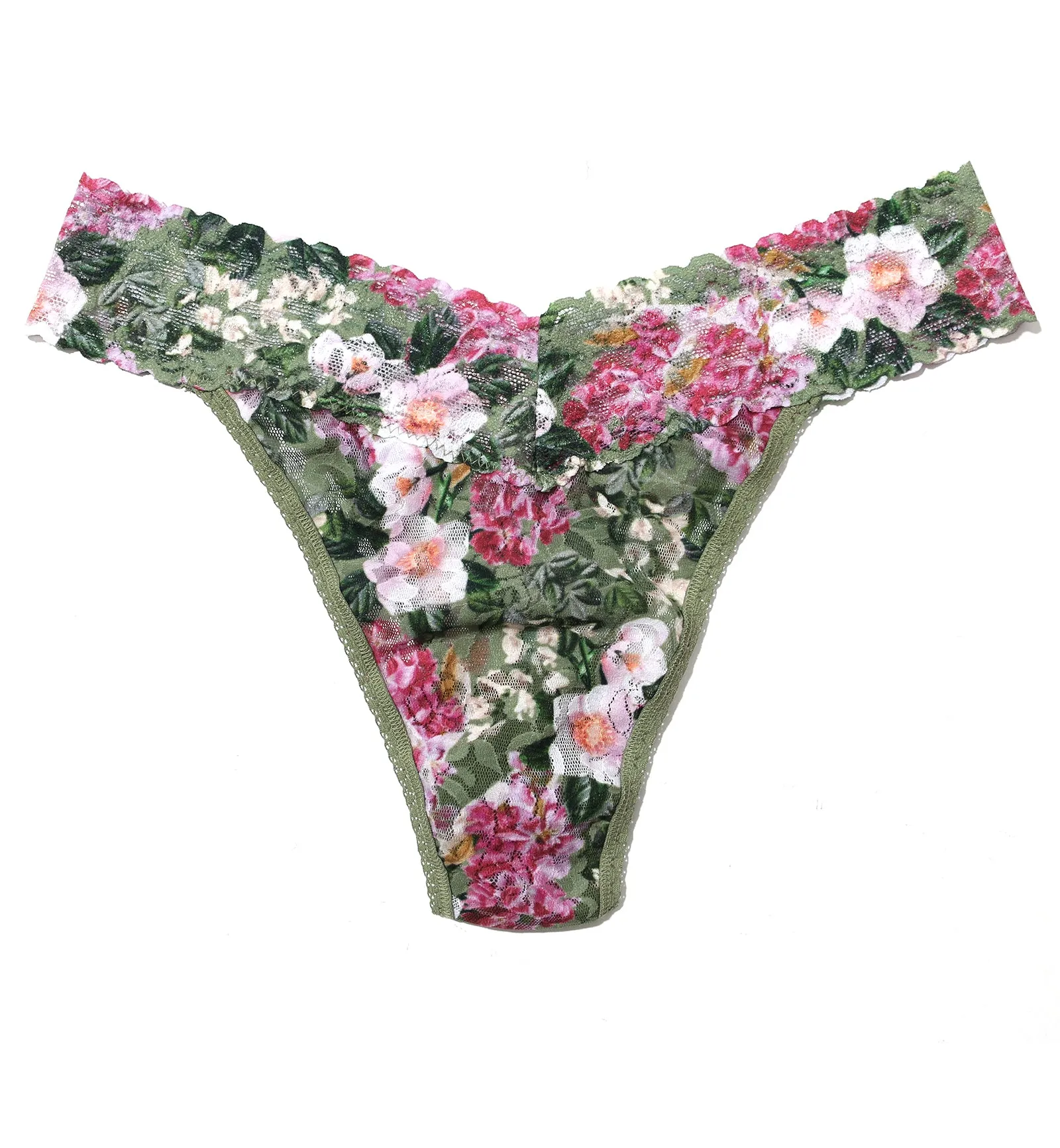 Hanky Panky Signature Lace Printed Original Rise Thong (PR4811P) - Florist