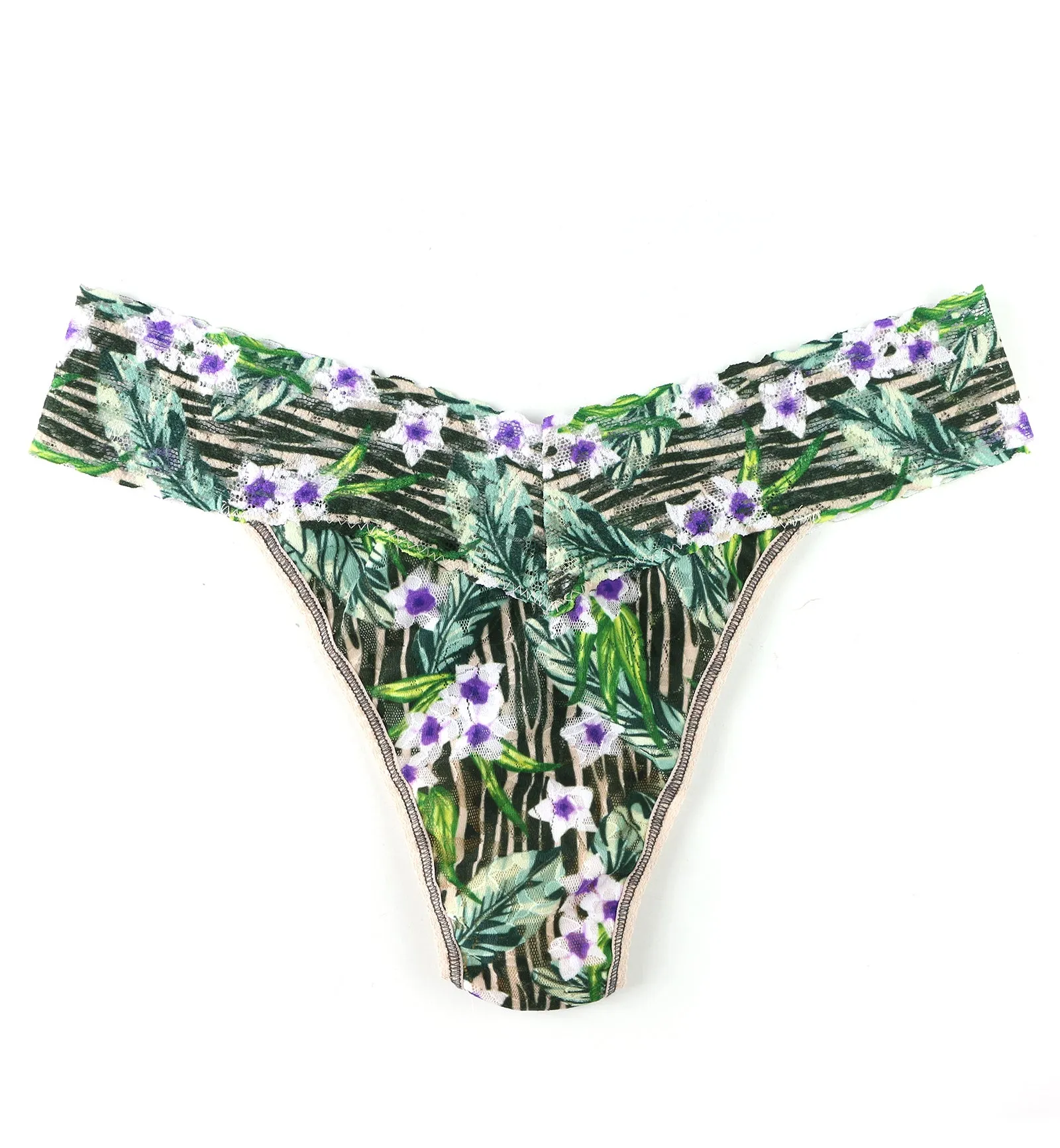 Hanky Panky Signature Lace Printed Original Rise Thong (PR4811P) - Hideaway